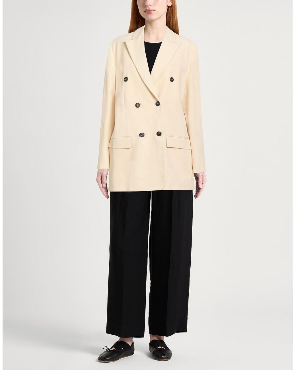 Tela Natural Blazer Viscose, Linen, Elastane