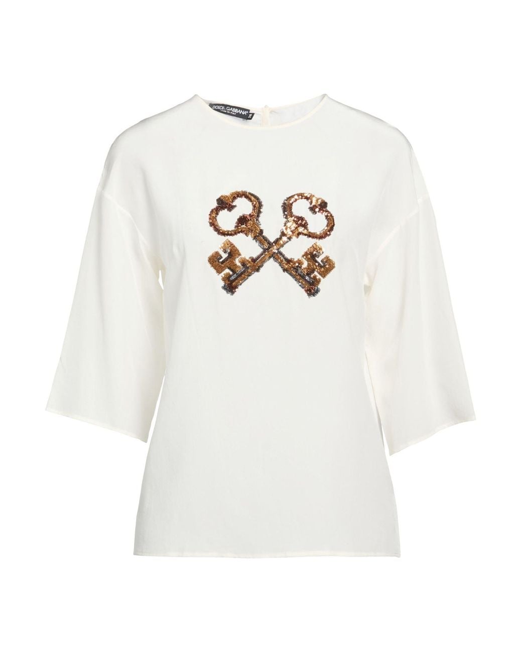 Dolce & Gabbana White Top Silk