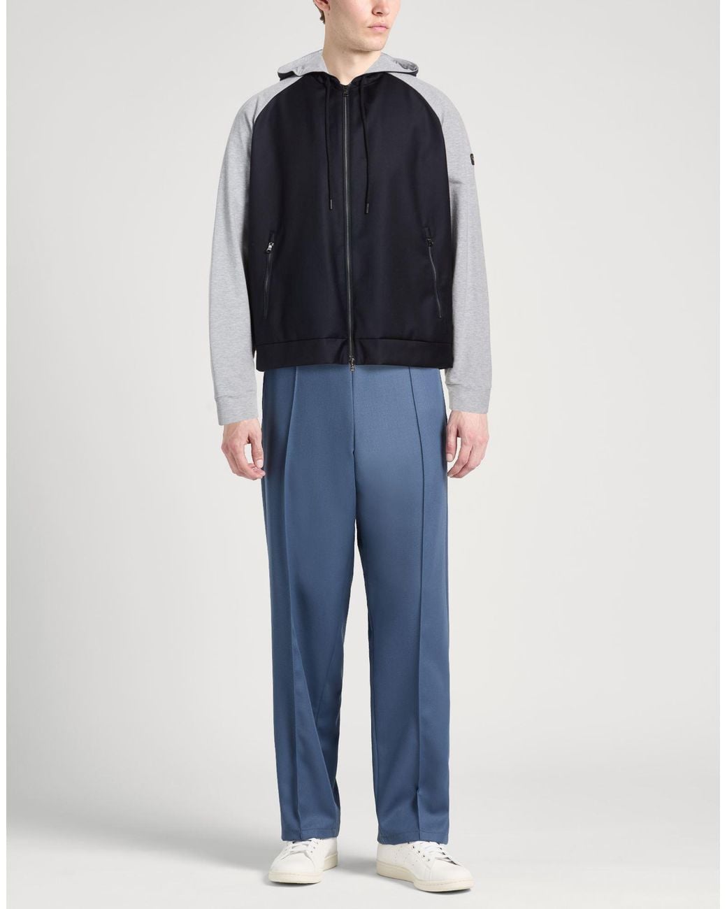 Paul & Shark Blue Jacket Virgin Wool, Cotton, Elastane for men