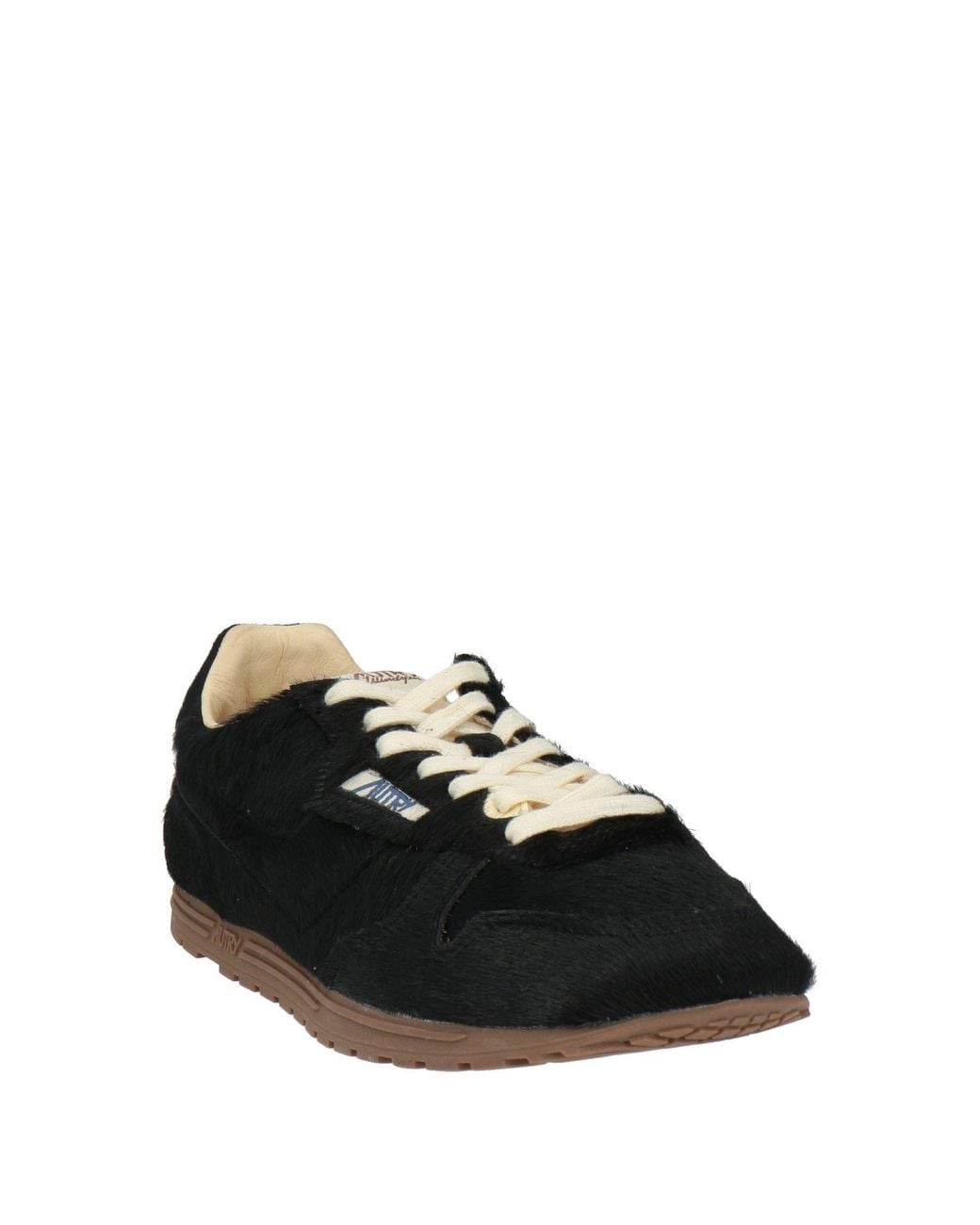 Autry Black Ivory Sneakers Leather, Textile Fibers