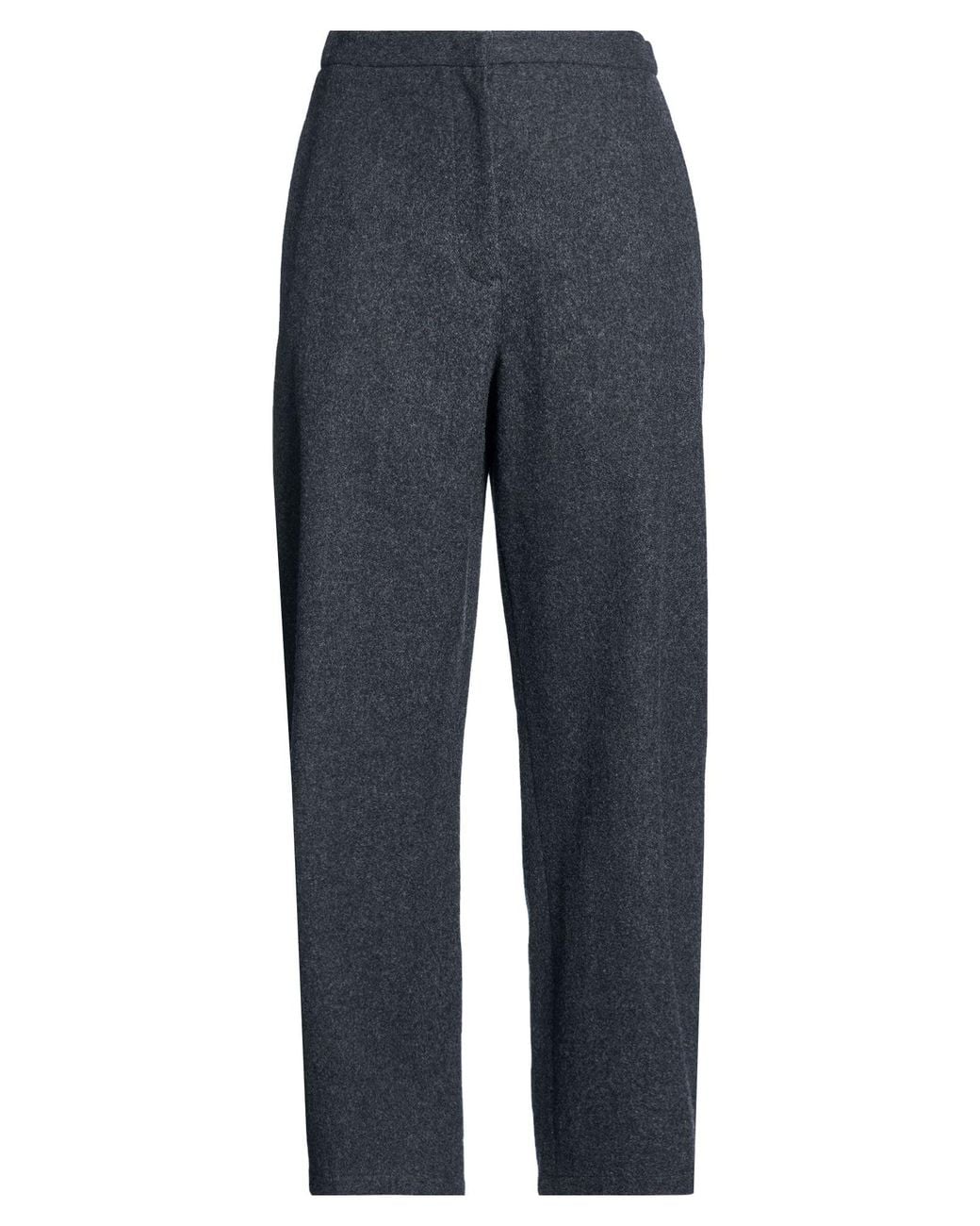 Jil Sander Blue Charcoal Pants Virgin Wool