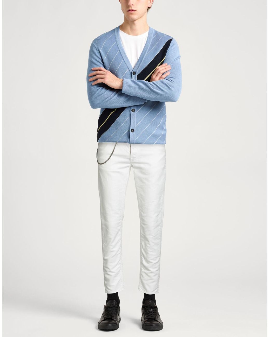 Siviglia White Pants Cotton, Lyocell, Elastane for men