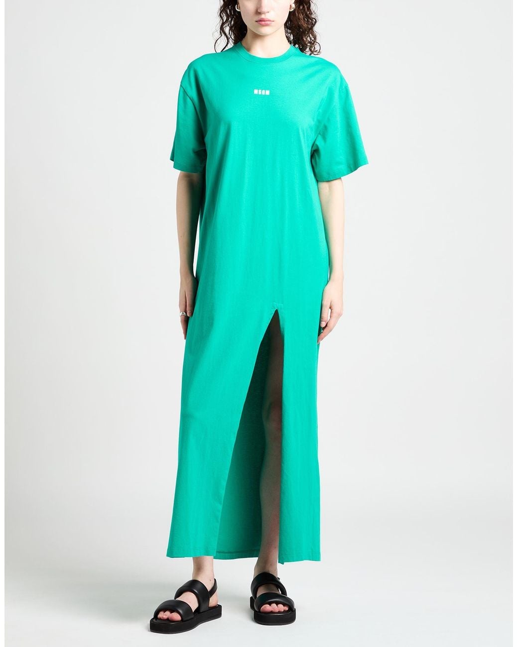 Robe Longue MSGM en coloris Green