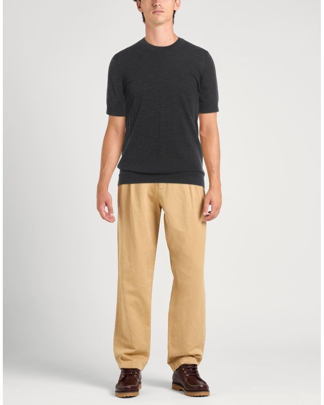 Alpha Studio Gray Sweater for men