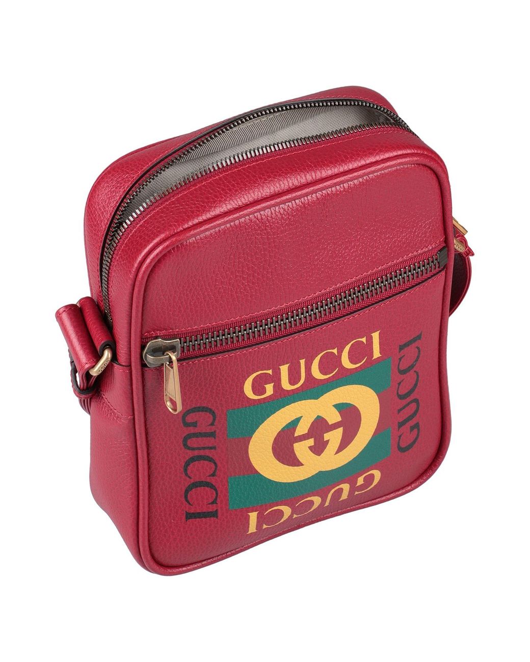 gucci logo messenger bag