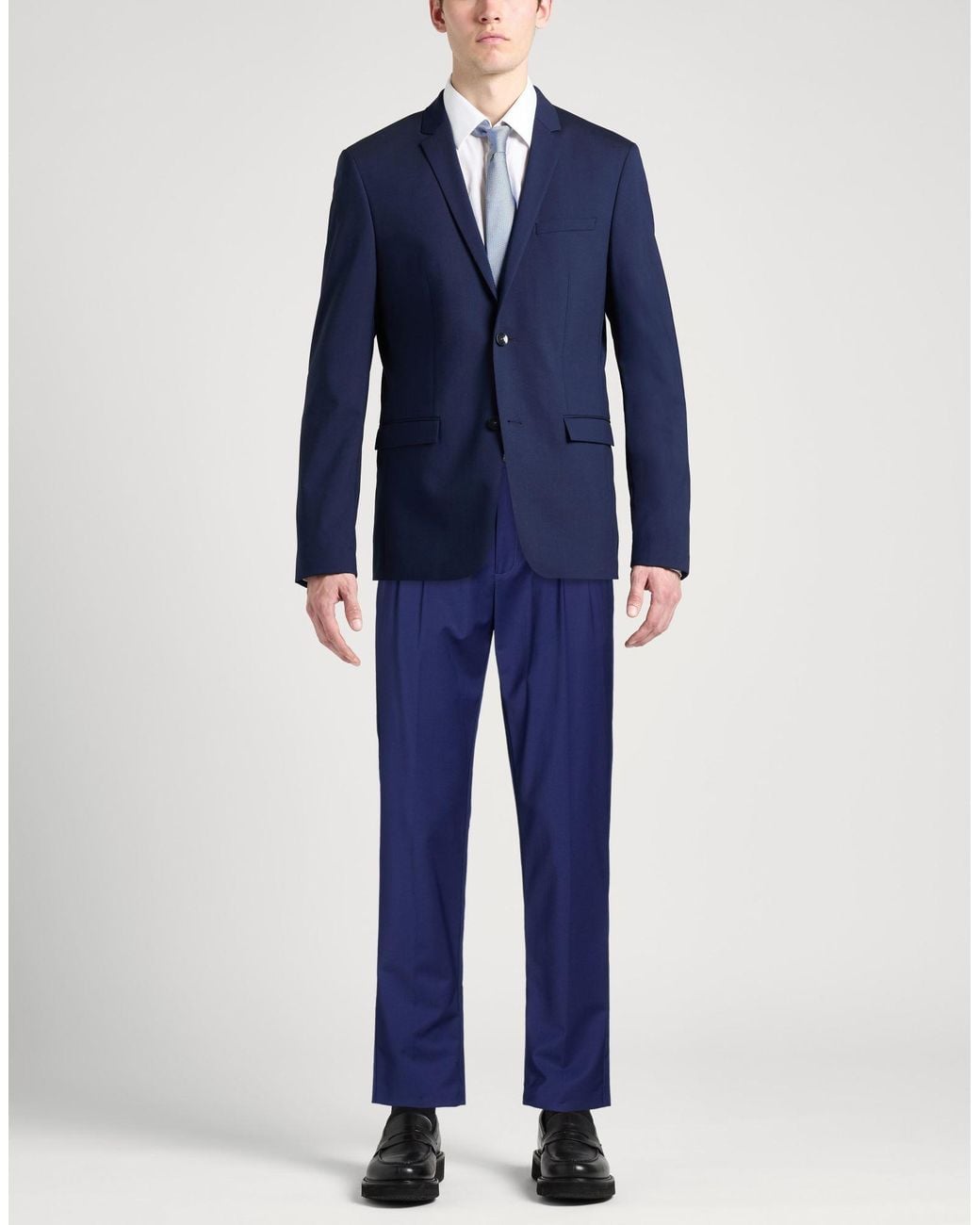 Brian Dales Blue Natural Low Impact Pants Polyester, Wool, Elastane for men