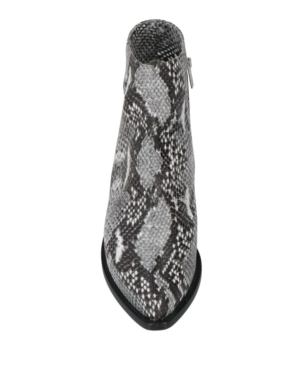 Le Silla Gray Ankle Boots Leather