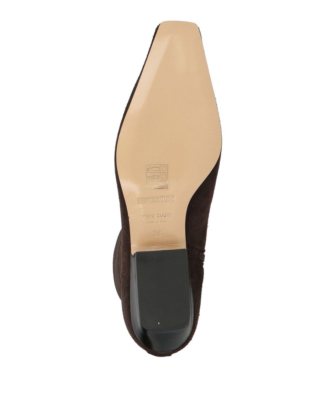 Semicouture Brown Ankle Boots Leather