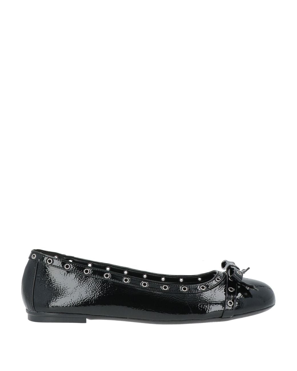 Nila & Nila Black Ballet Flats Synthetic Material