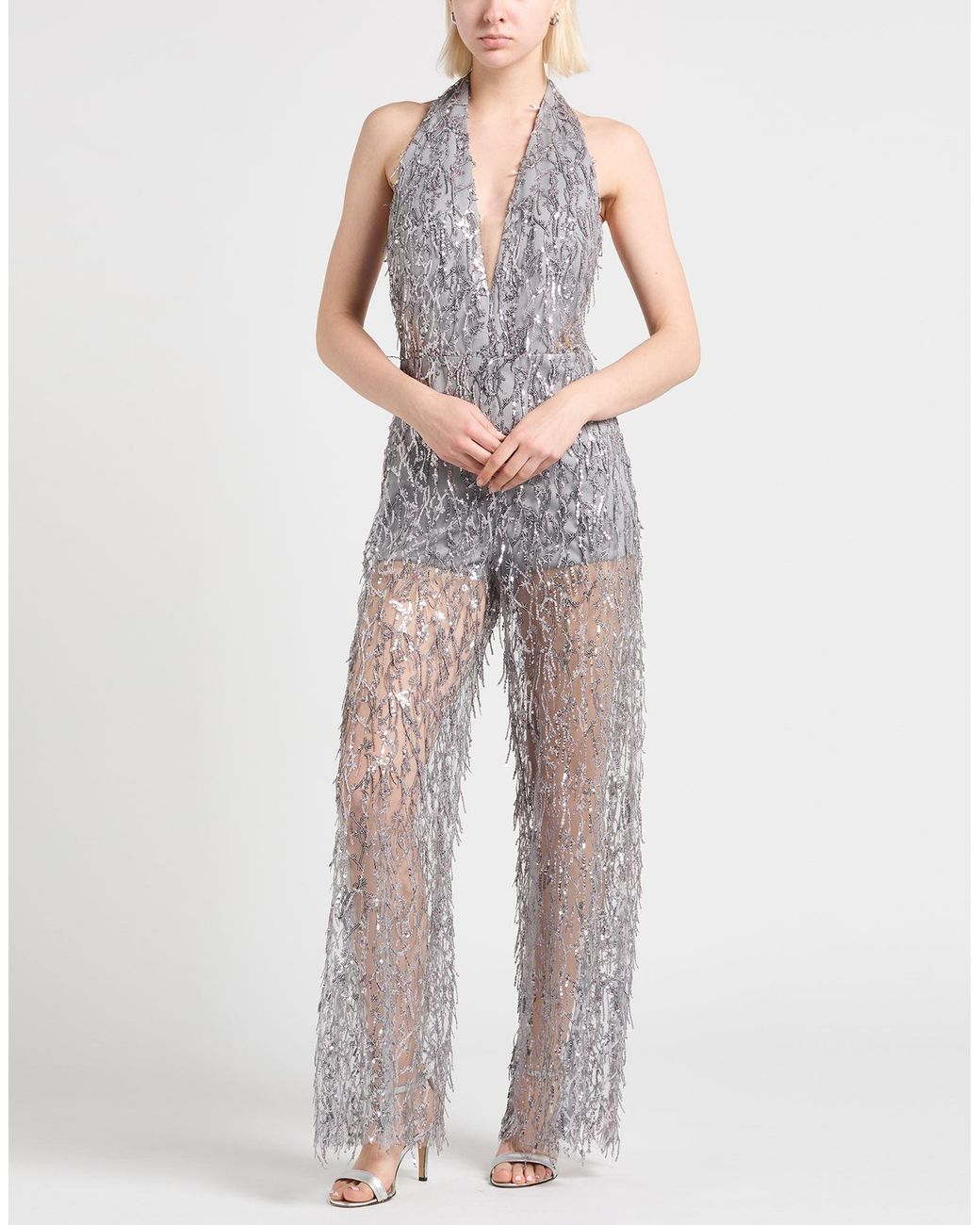 CAROL RUIZ COUTURE White Jumpsuit
