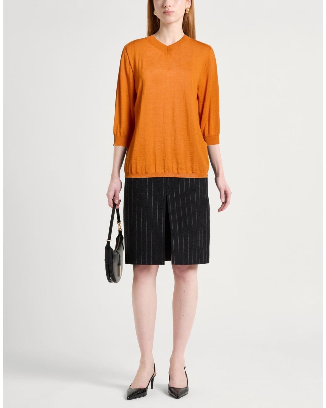 Liviana Conti Orange Sweaters