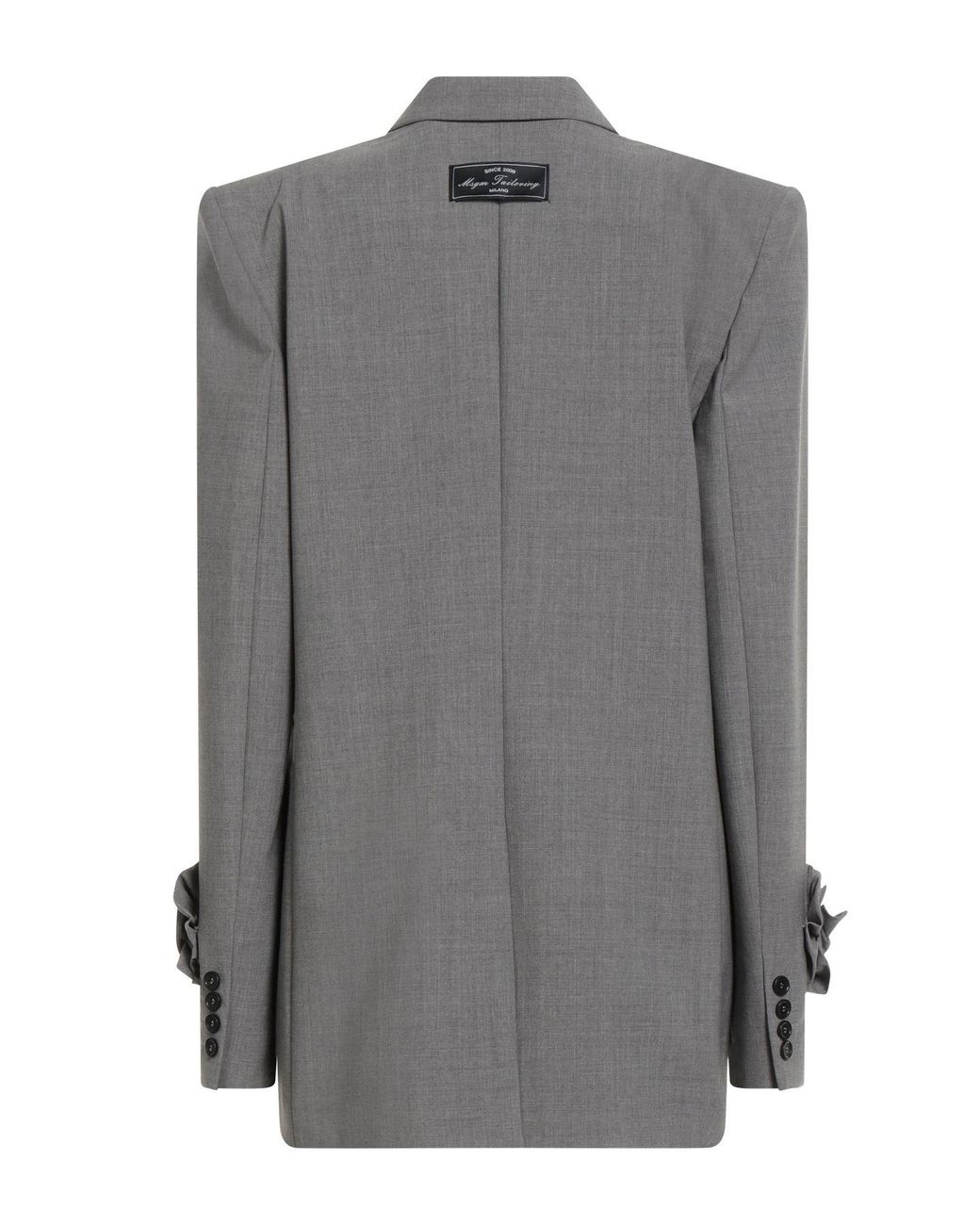 MSGM Gray Blazer Virgin Wool, Elastane