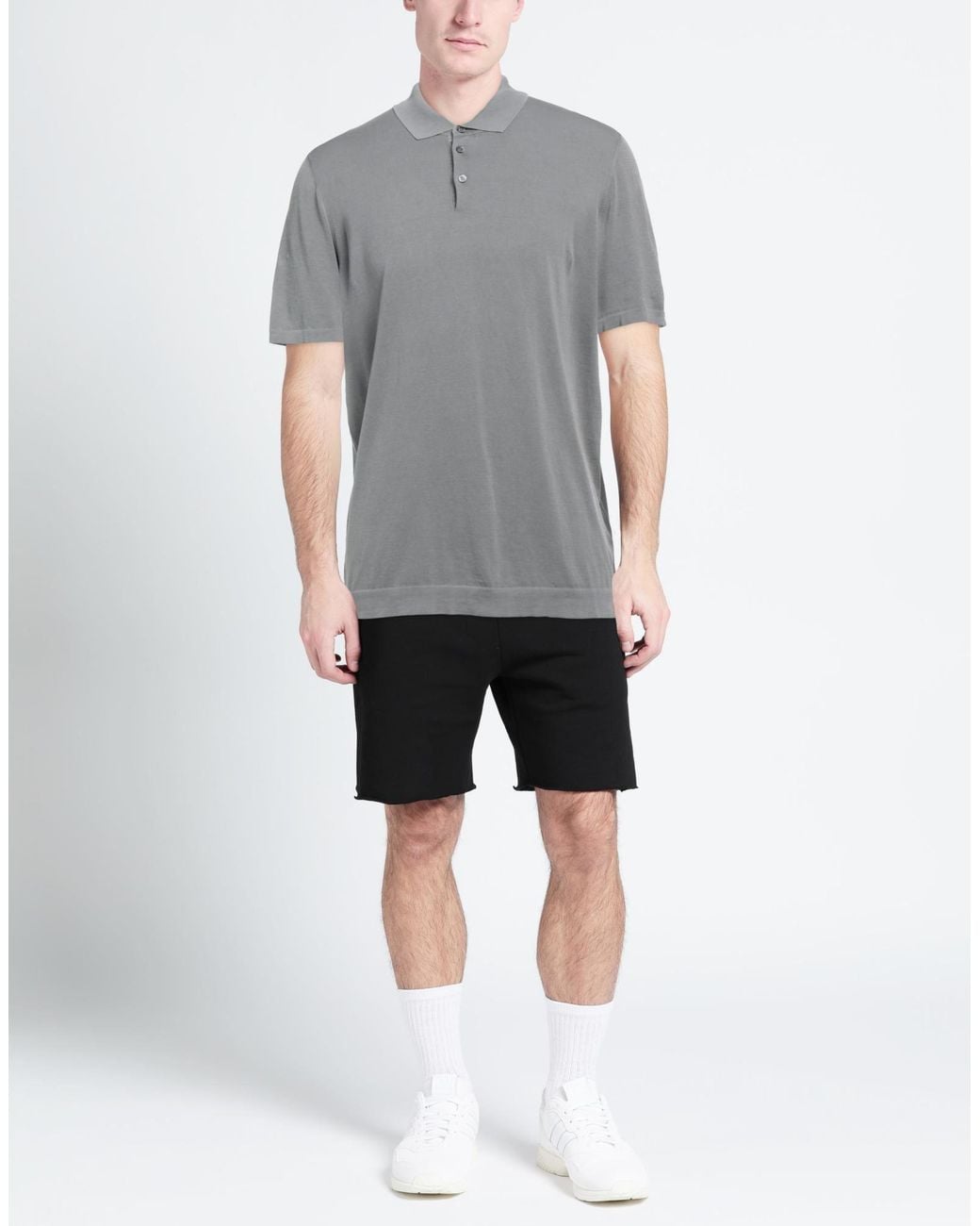 Drumohr Gray Polo Shirt for men