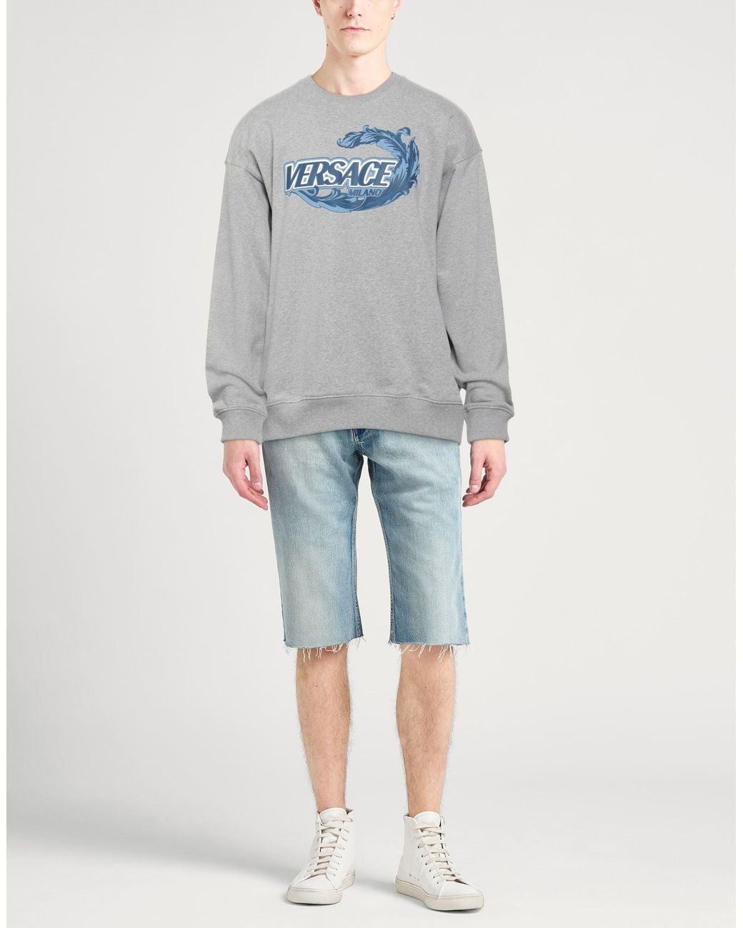 Versace Gray Sweatshirts for men