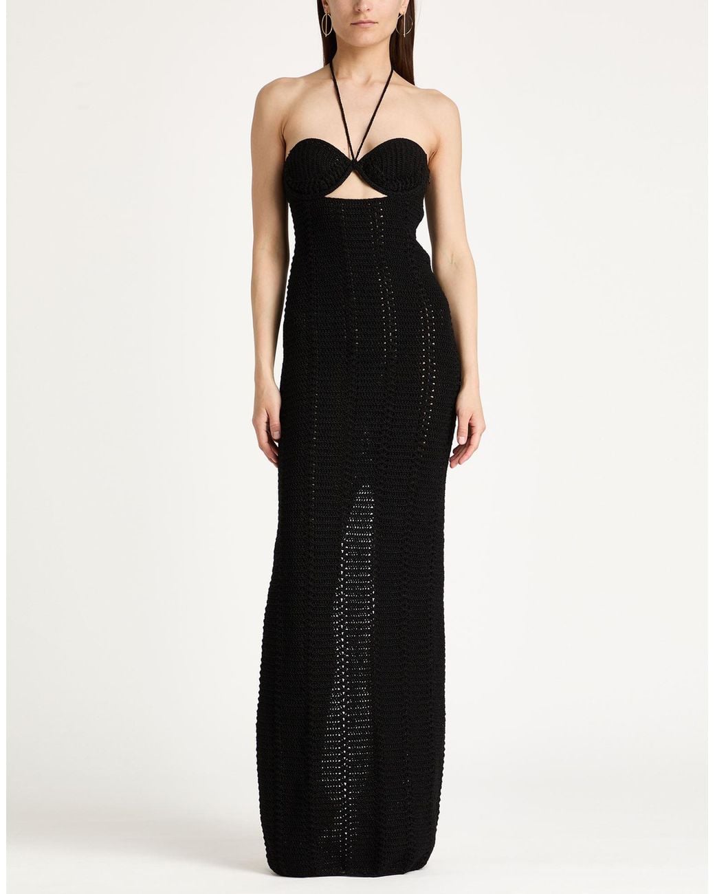 The Mannei Black Maxi Dress