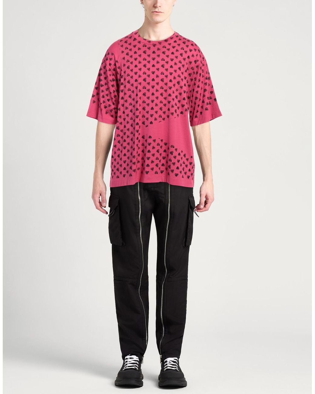 Dolce & Gabbana Pink T-Shirt Cotton for men