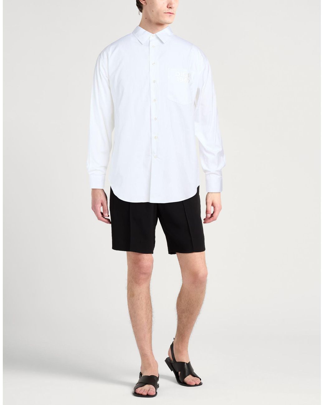 Dior White Shirt Cotton, Viscose for men