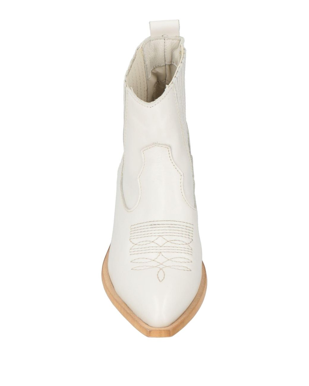 Ovyè White Ankle Boots