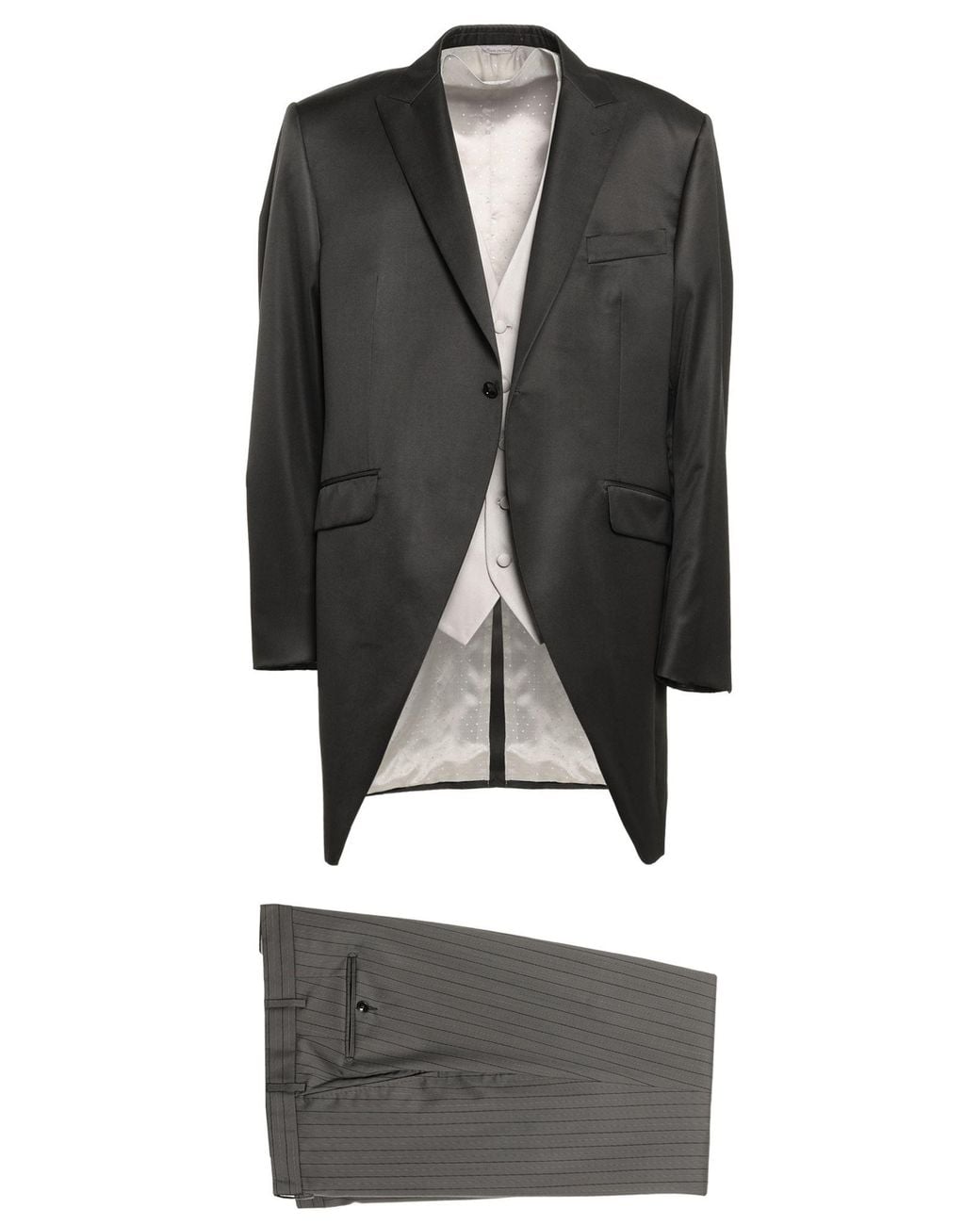 Tombolini Gray Suit Virgin Wool, Polyester for men