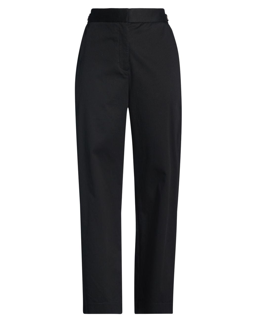 Agnona Black Pants Cotton, Elastane