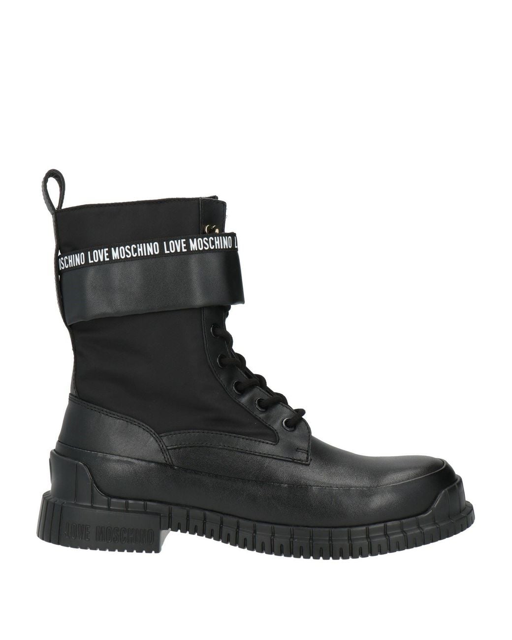 Love Moschino Black Ankle Boots Leather