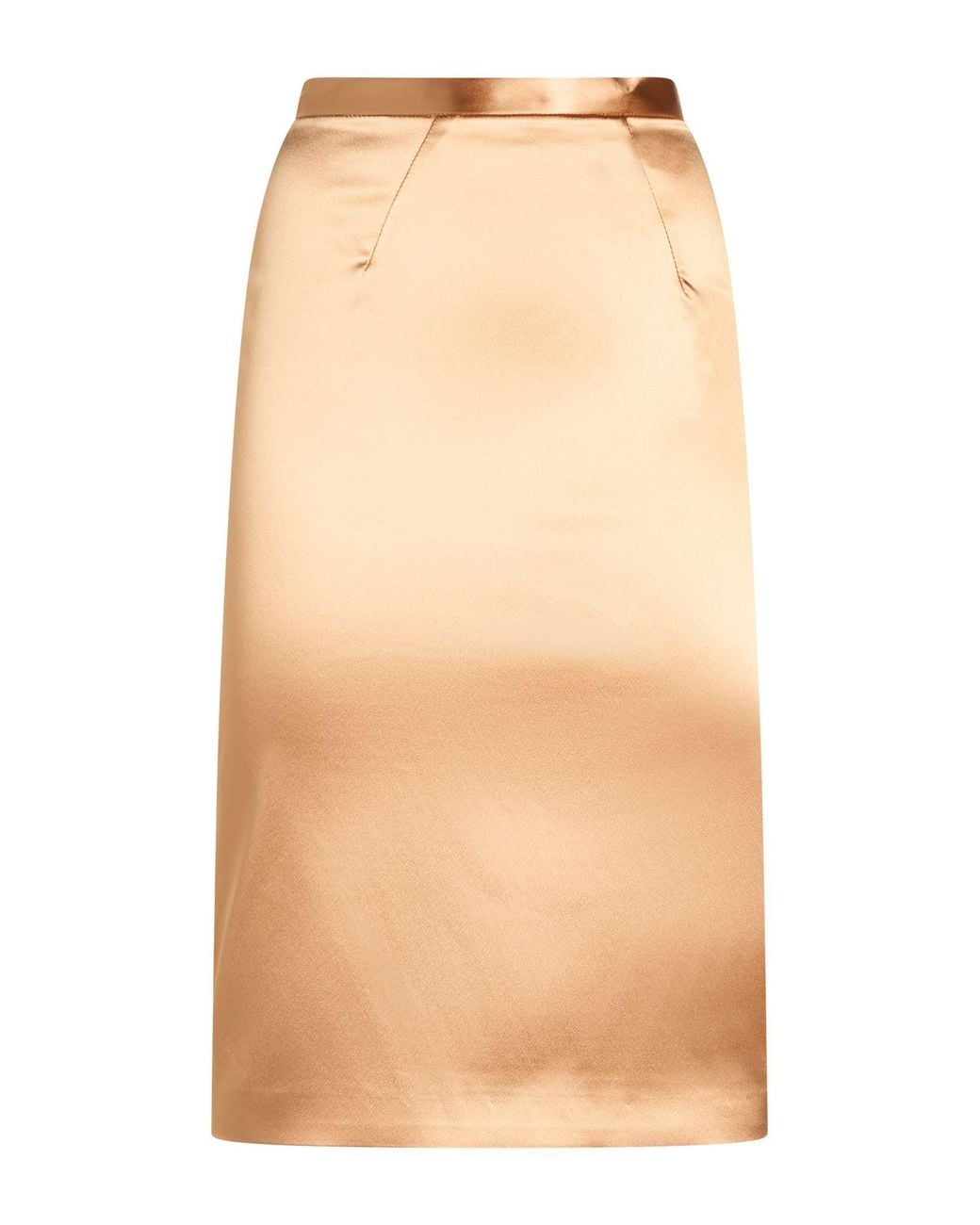 Elisabetta Franchi Natural Sand Midi Skirt Acetate, Polyamide, Elastane