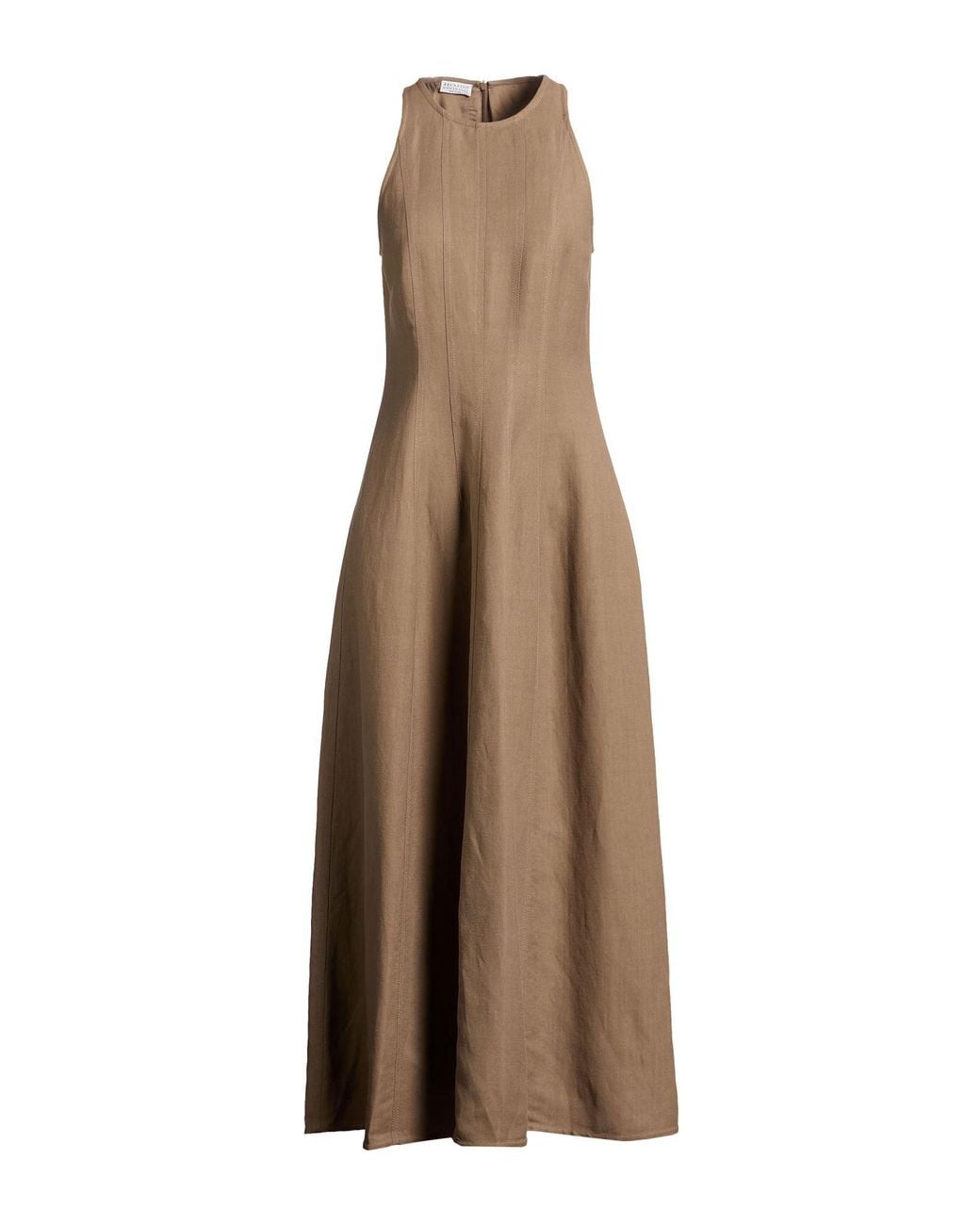 Brunello Cucinelli Natural Maxi Dresses