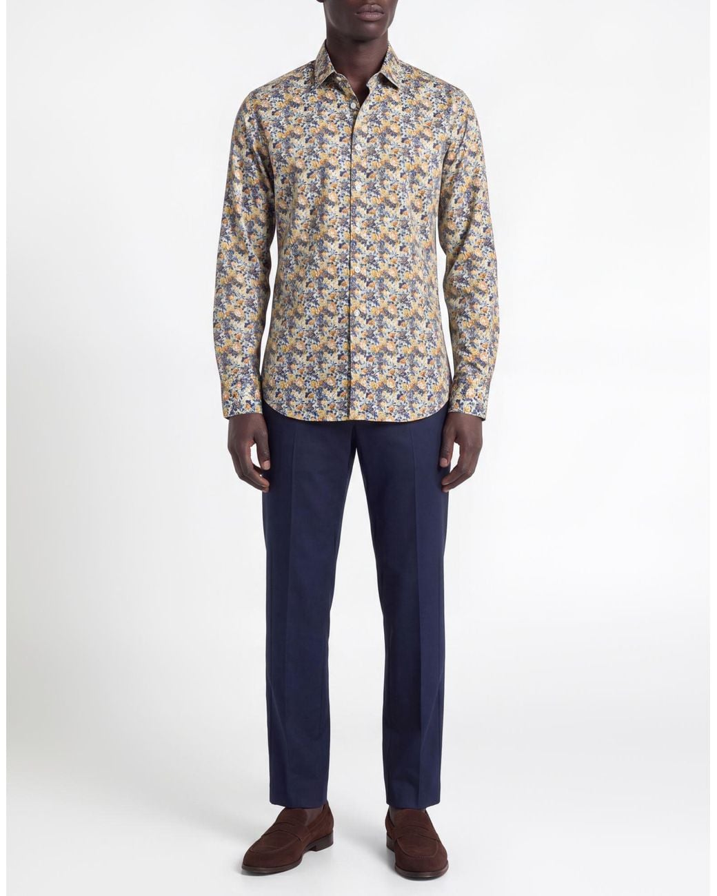Etro Gray Shirt Cotton for men
