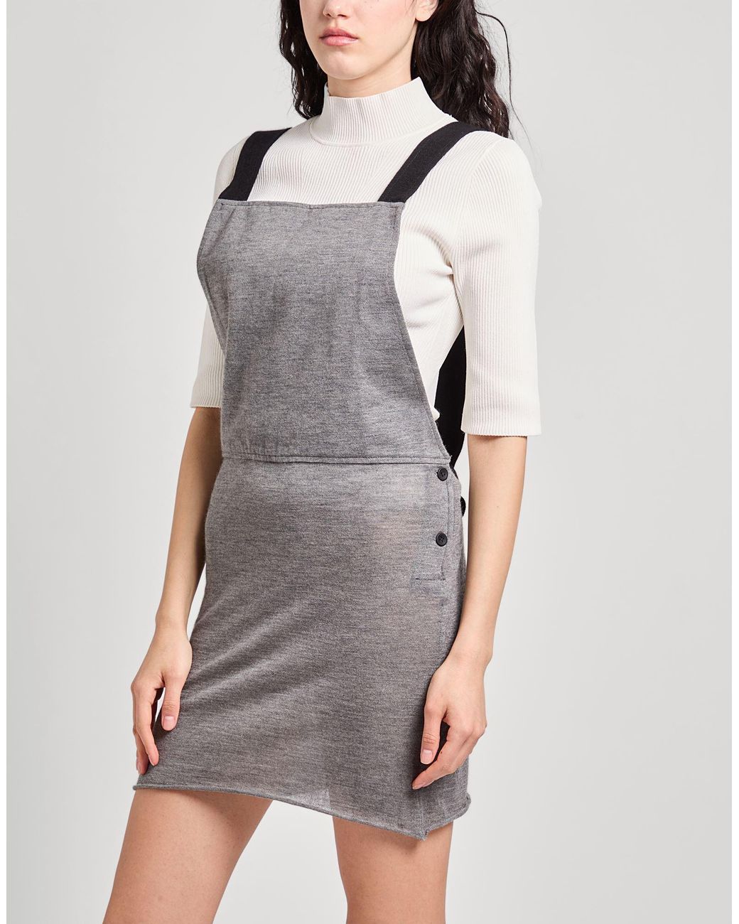 The Elder Statesman Gray Dungarees