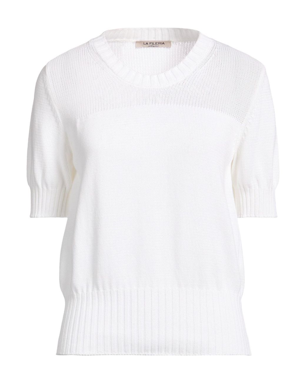 La Fileria White Sweater Cotton