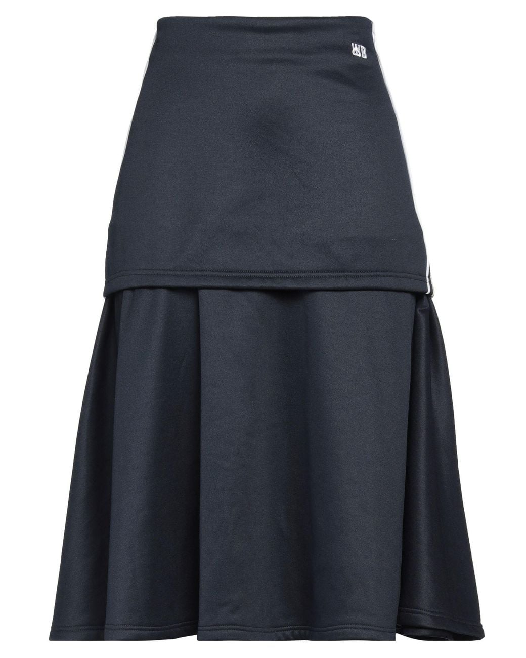 Wales Bonner Blue Midnight Midi Skirt Recycled Polyamide, Polyester
