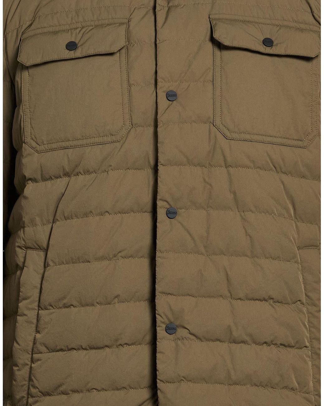 Herno Green Puffer Polyamide for men