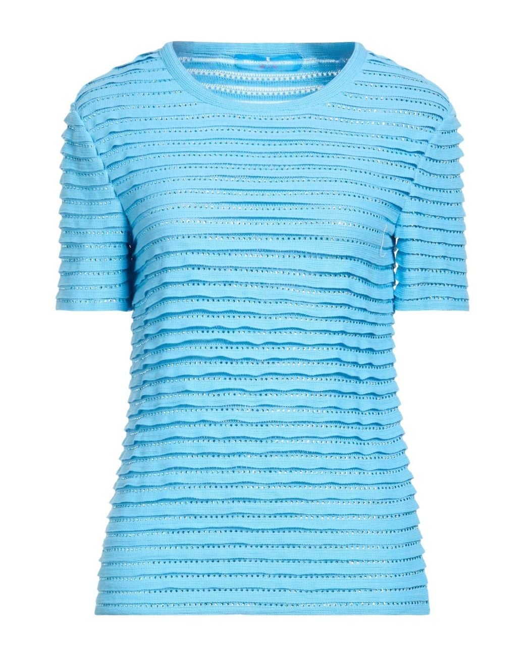 Ermanno Scervino Blue Sweater Cotton, Polyamide