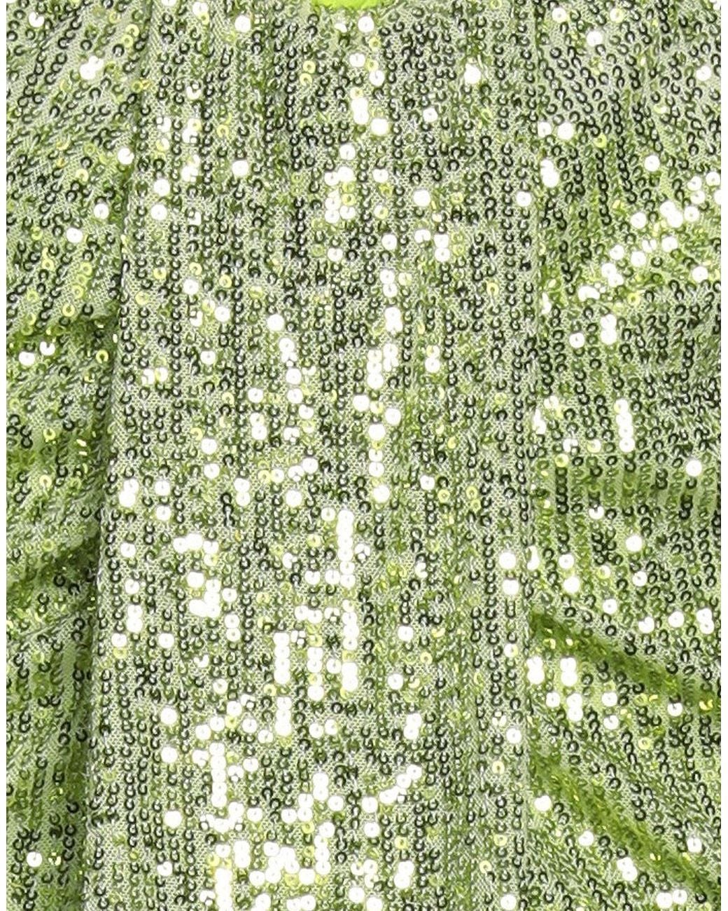 Shopart Green Mini Skirt Polyester, Elastane
