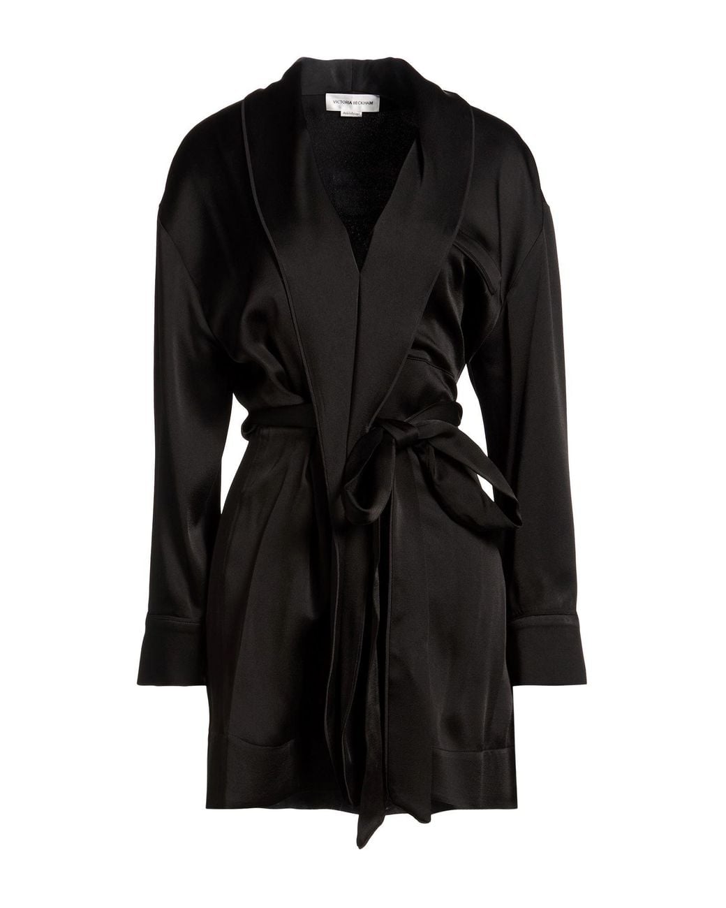 Victoria Beckham Black Mini Dress Acetate, Viscose