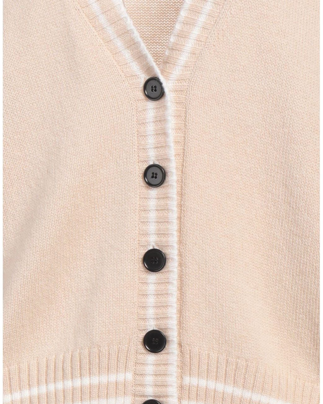 MSGM Natural Cardigan Wool, Cashmere