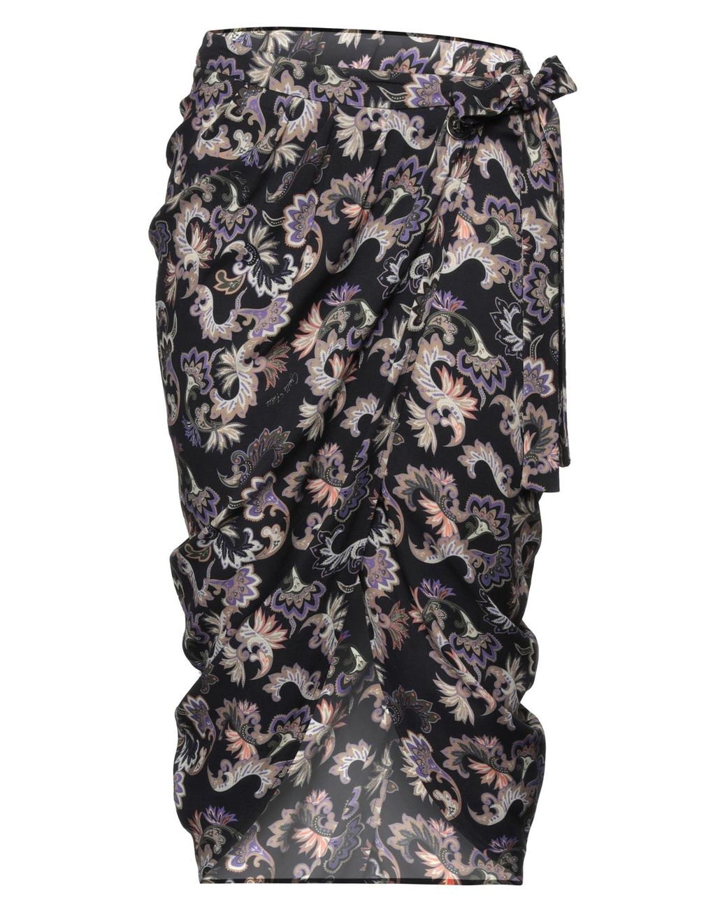 Gaelle Paris Black Midi Skirt