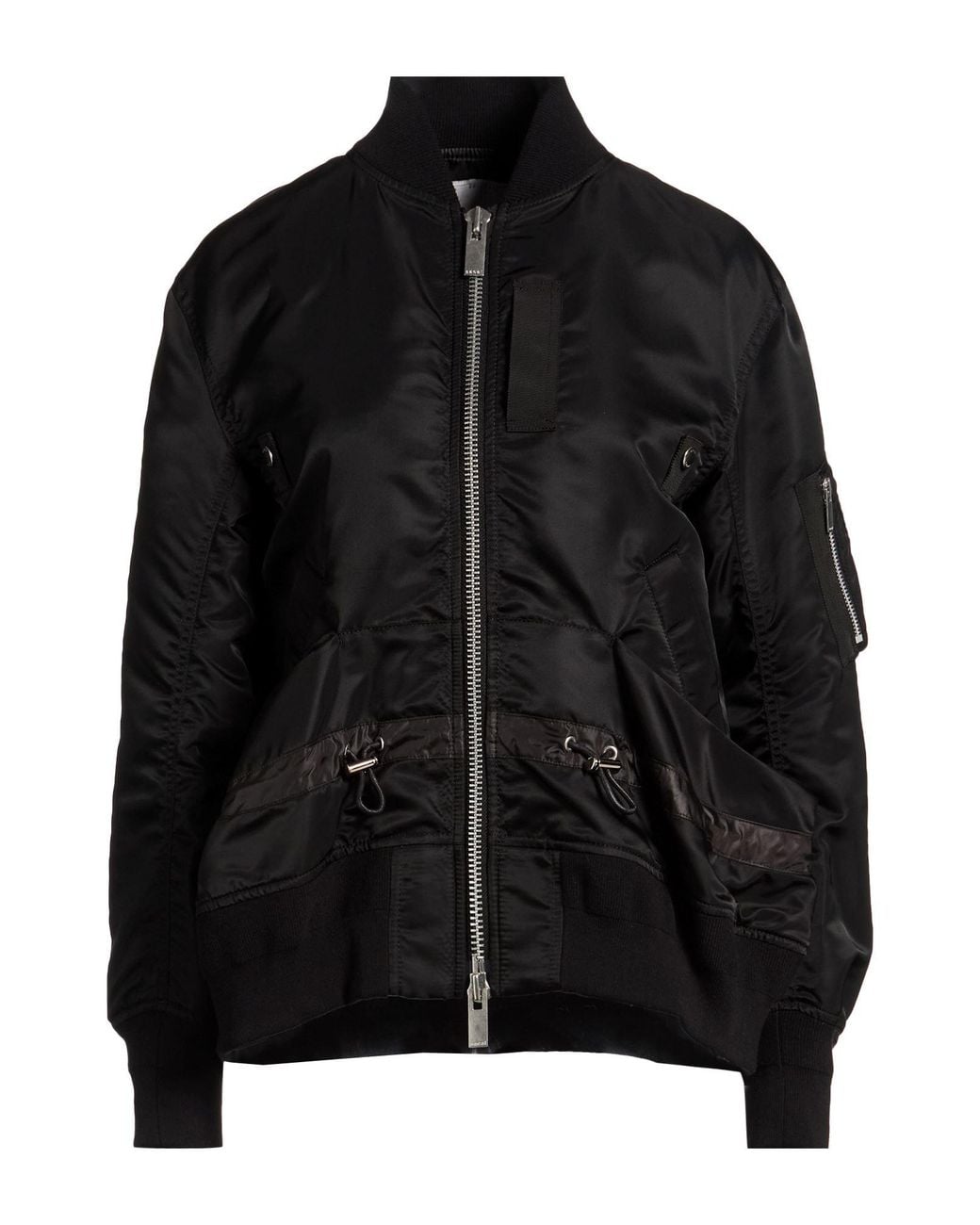 Sacai Black Jacket Nylon, Polyester, Cotton