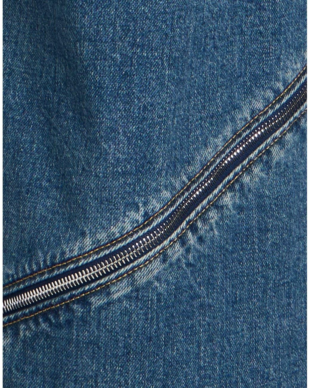 Alaïa Blue Jeans Cotton, Polyester