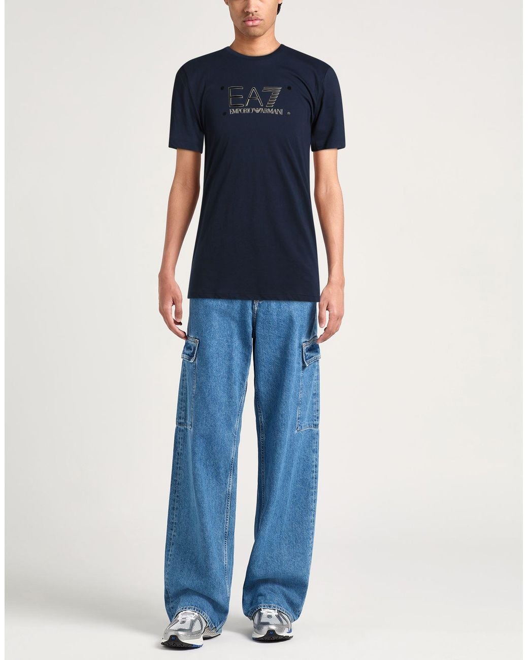 EA7 Blue T-Shirts for men