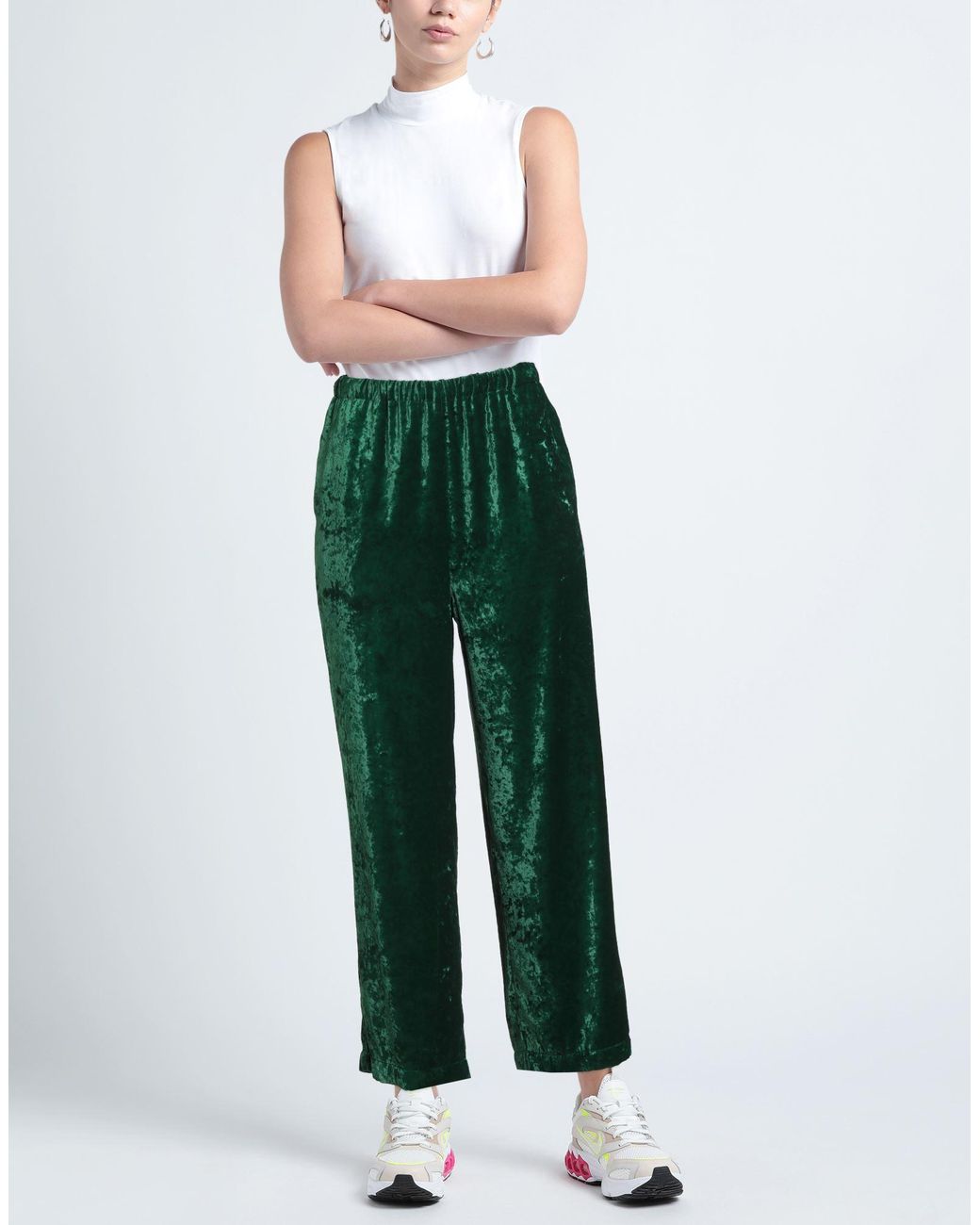 WU'SIDE Green Pants Polyester
