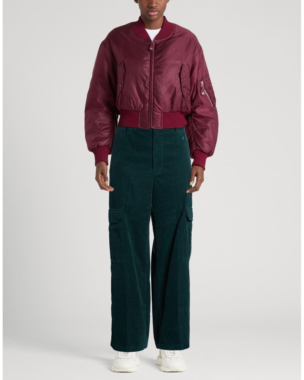 Acne Green Pants Cotton