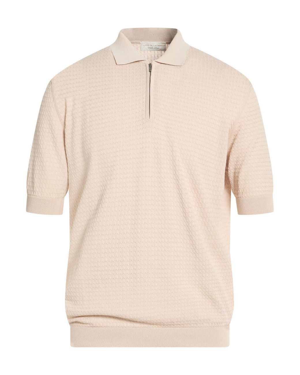 FILIPPO DE LAURENTIIS Natural Polo Shirt Cotton for men