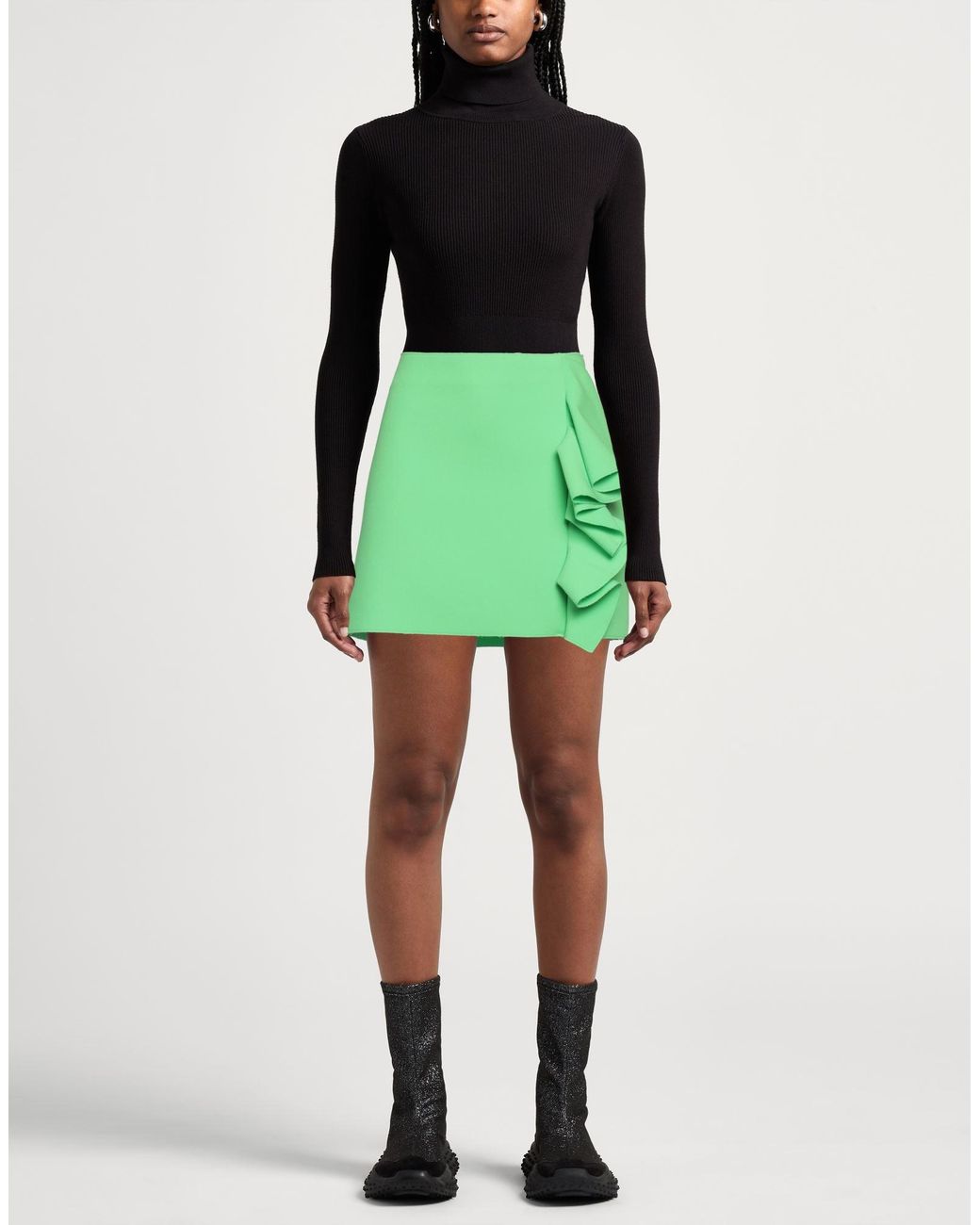 Mini-jupe MSGM en coloris Green