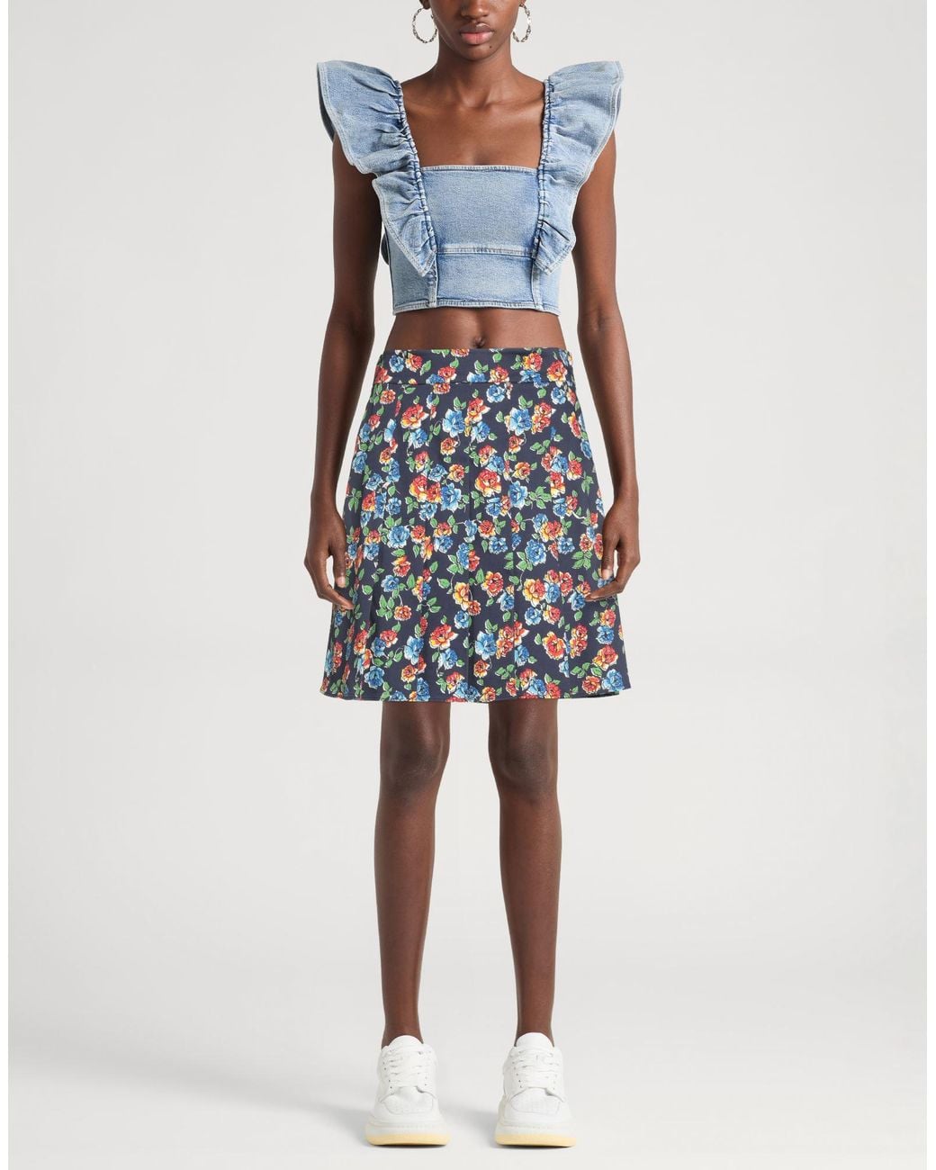 MAX&Co. Blue Mini Skirts