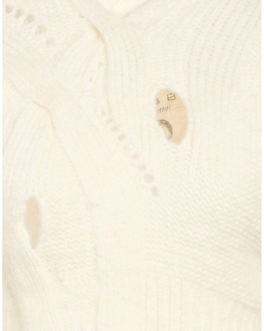 HALOS White Sweater Alpaca Wool, Polyamide, Wool