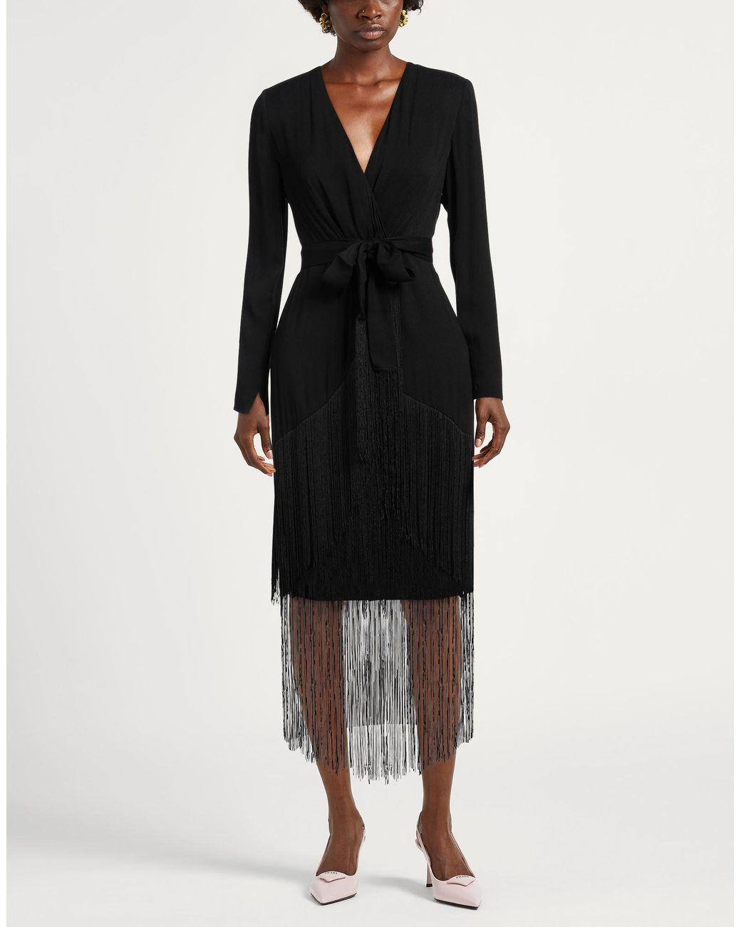 Robe midi Twinset en coloris Black