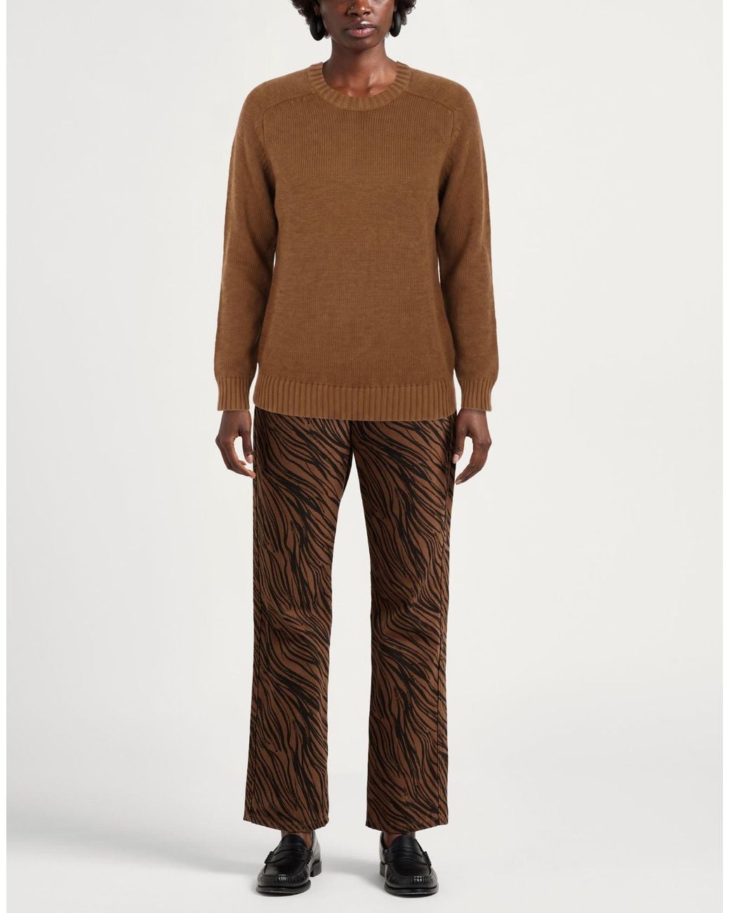 Circolo 1901 Brown Camel Sweater Wool