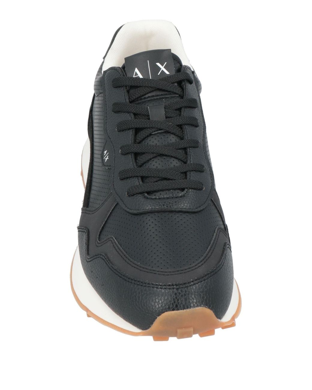 ARMANI EXCHANGE Black Sneakers Polyester, Polyurethane, Elastane for men