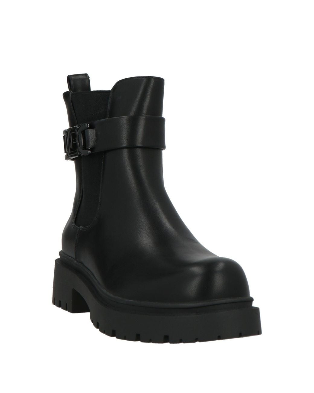 Laura Biagiotti Black Ankle Boots Synthetic Material, Elastic Fibres